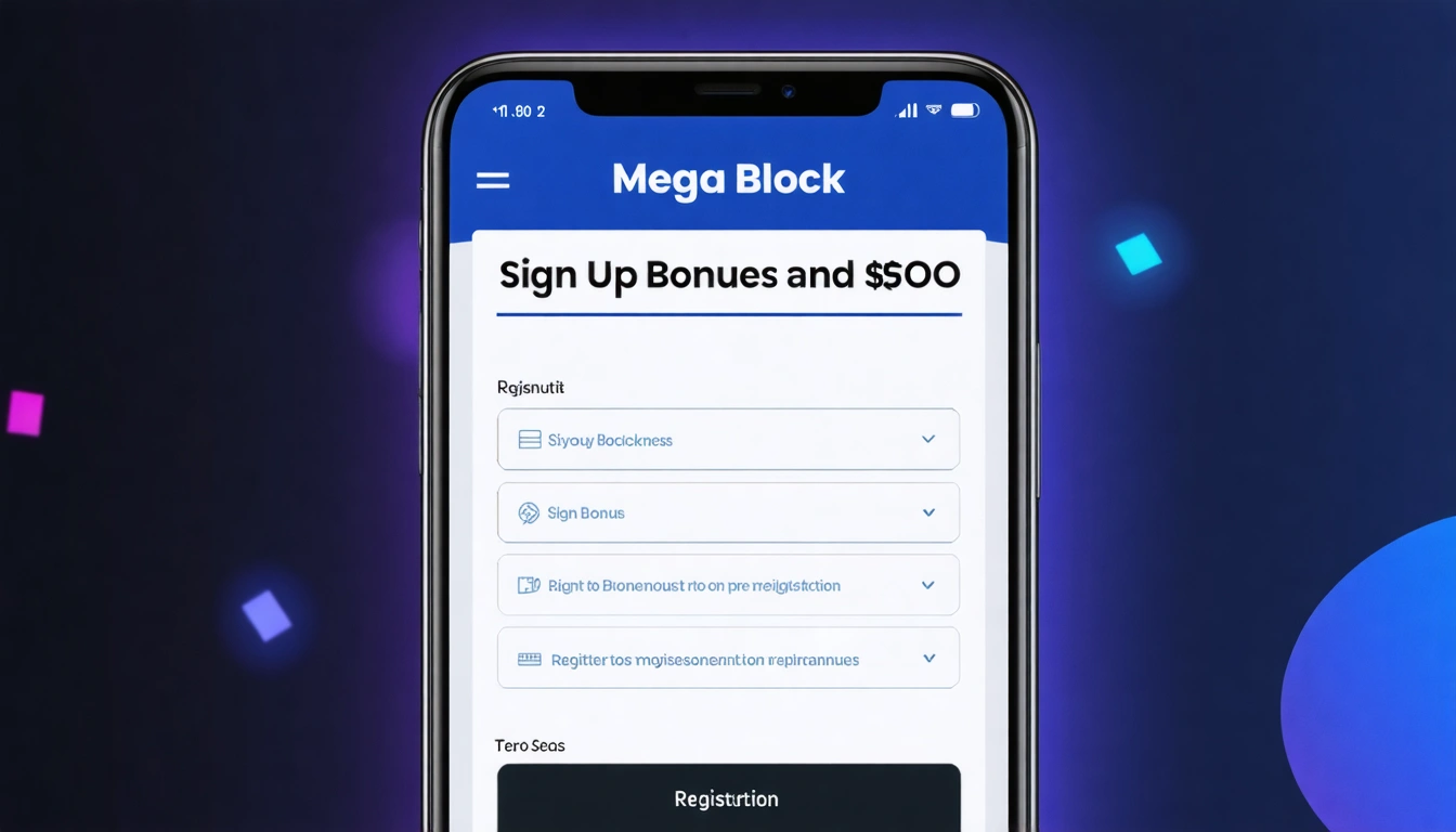 Mega Block Sign Up Bonuses and Registration